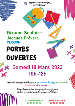 Portes ouvertes Jacques Prévert 18 Mars 2023