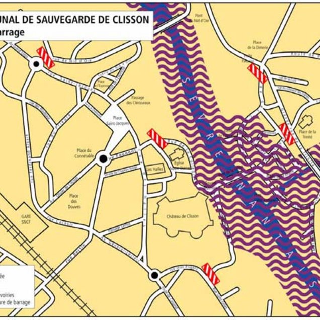 Plan 1 Zones inondables - Rupture de barrage