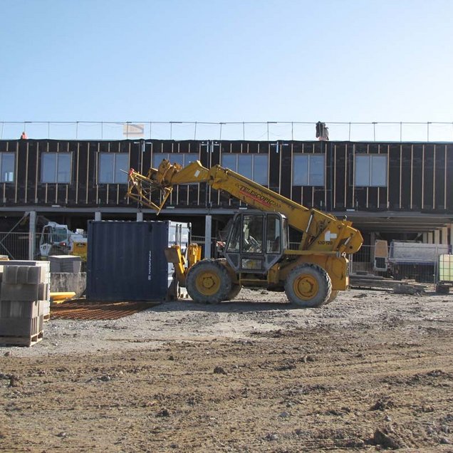 Travaux du gymnase de la Blairie