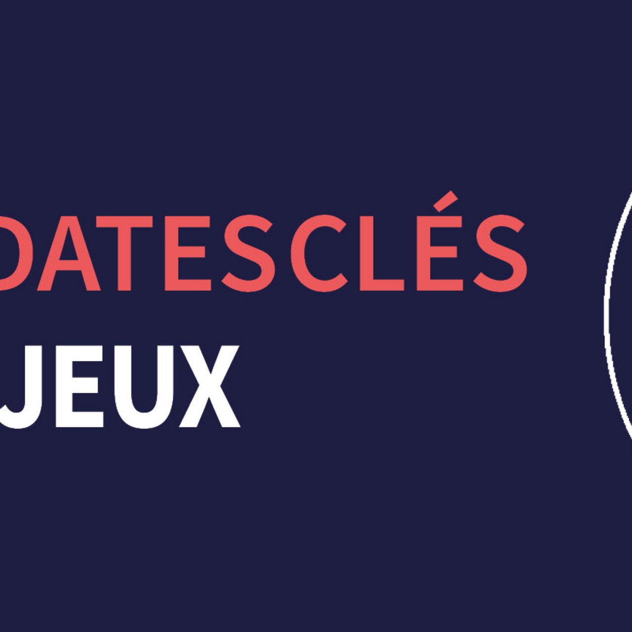 Les dates clés des Jeux